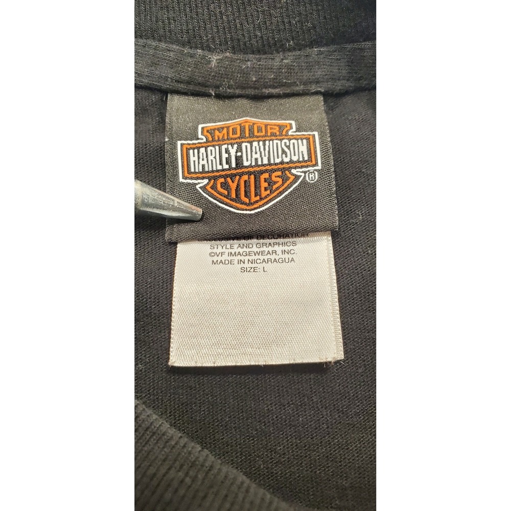 Harley Davidson Reno Nevada Map Graphic T Shirt Mens Large Black Cotton - Picture 4 of 7